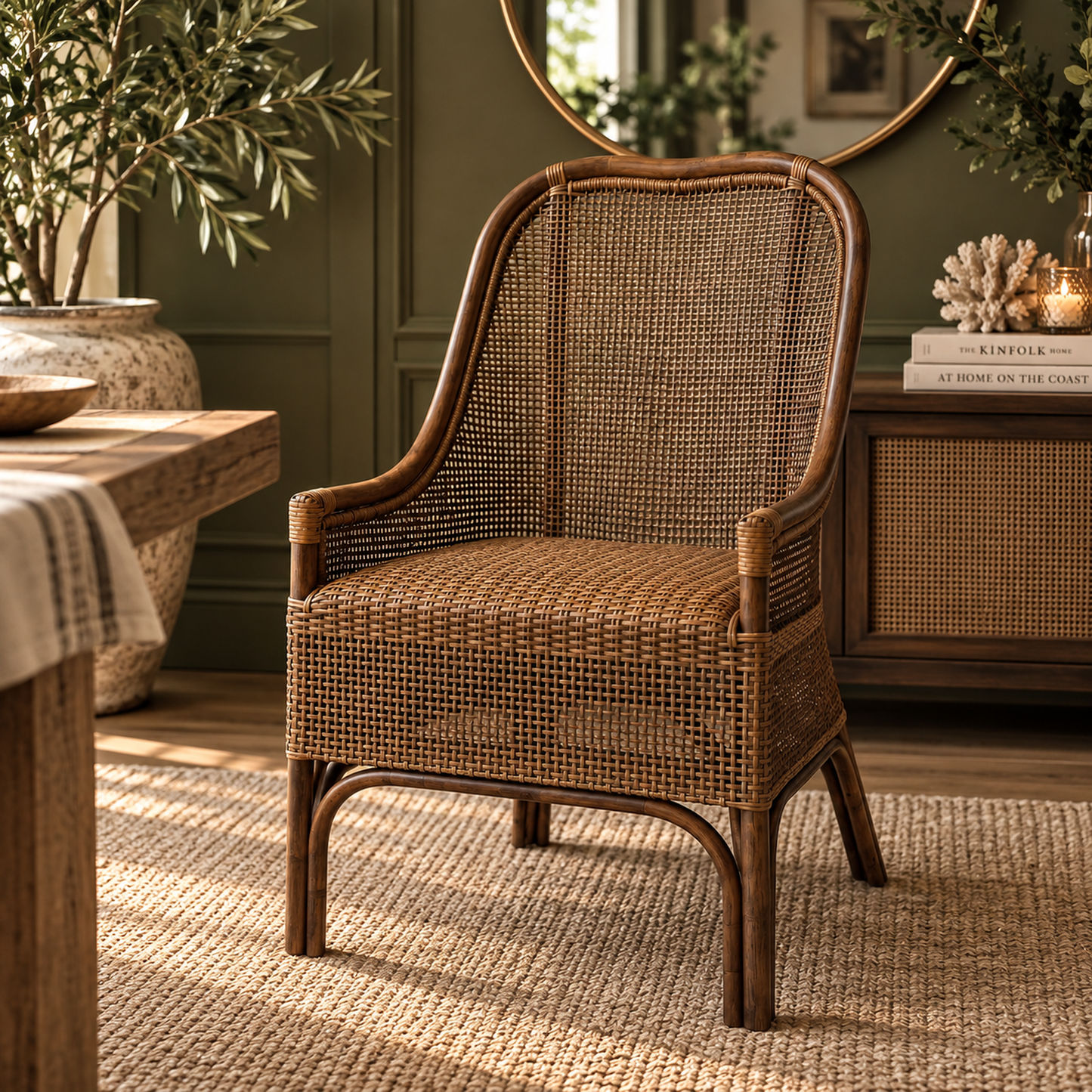 Malibu Hamptons Rattan Dining Chair