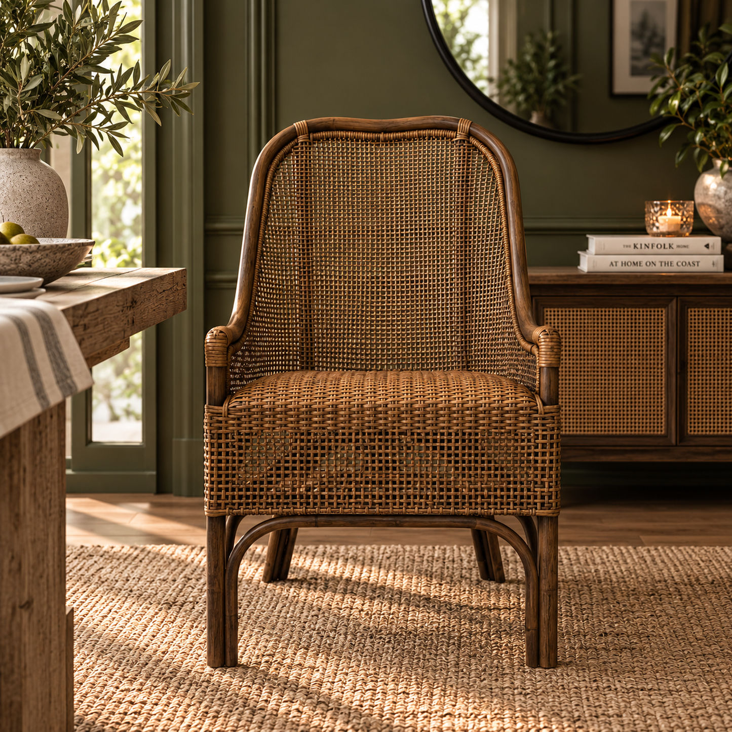 Malibu Hamptons Rattan Dining Chair