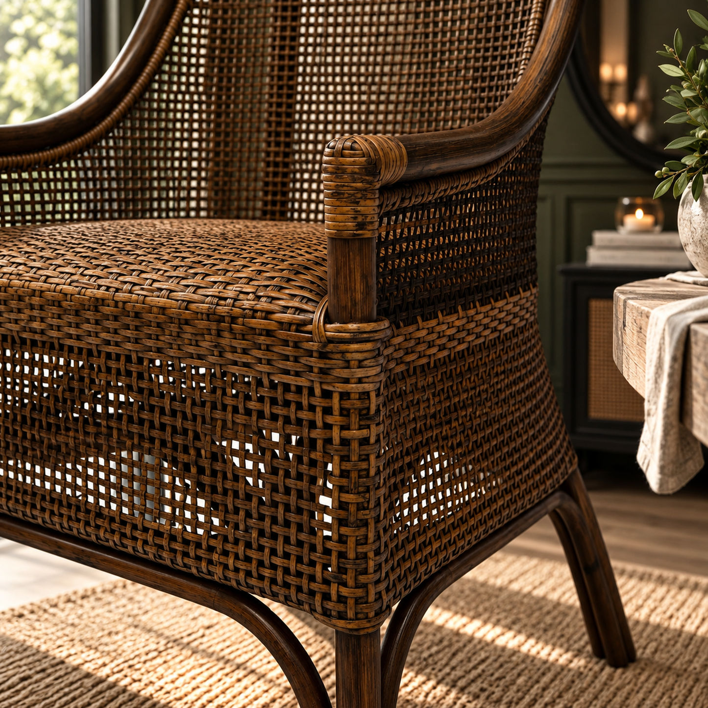Malibu Hamptons Rattan Dining Chair