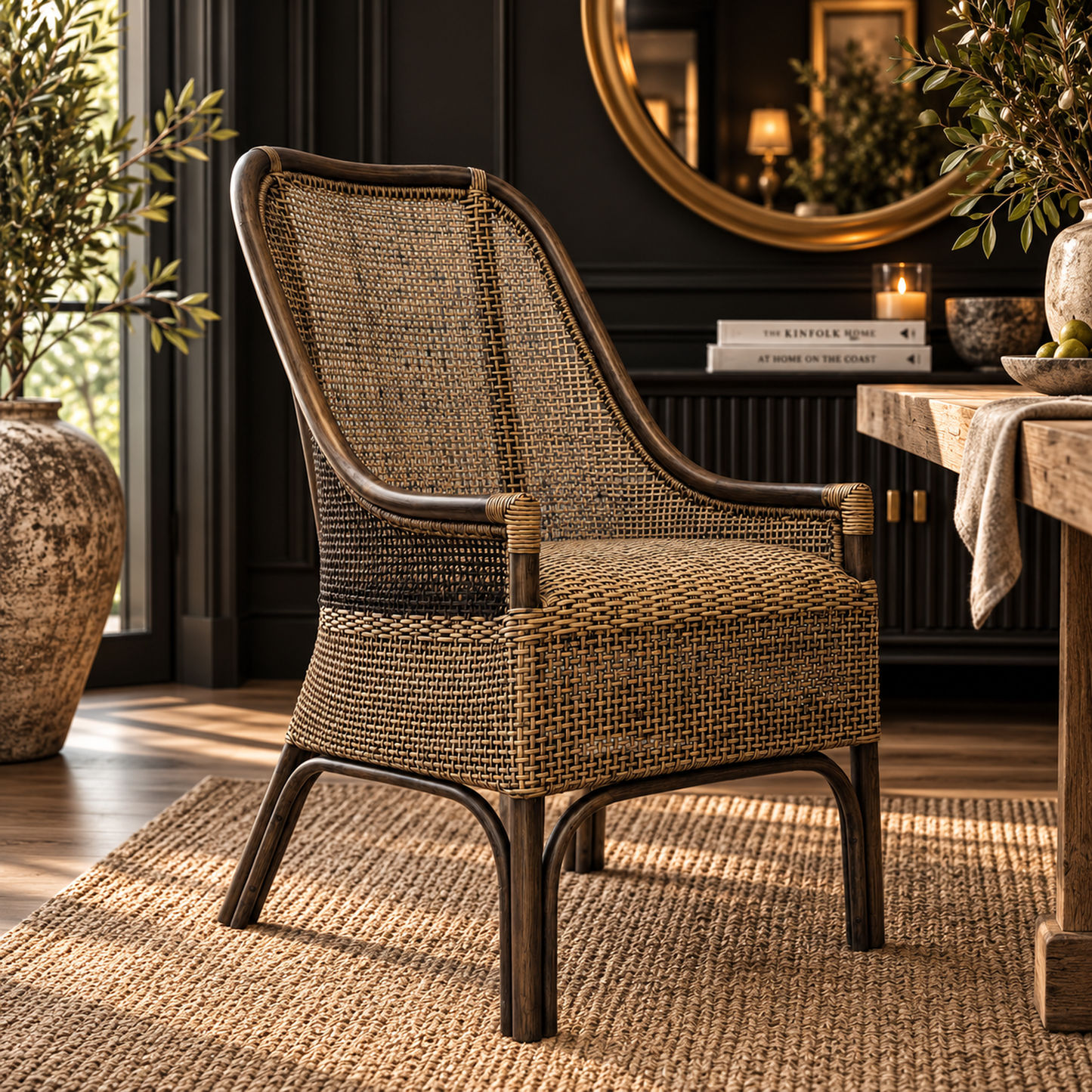 Malibu Hamptons Rattan Dining Chair