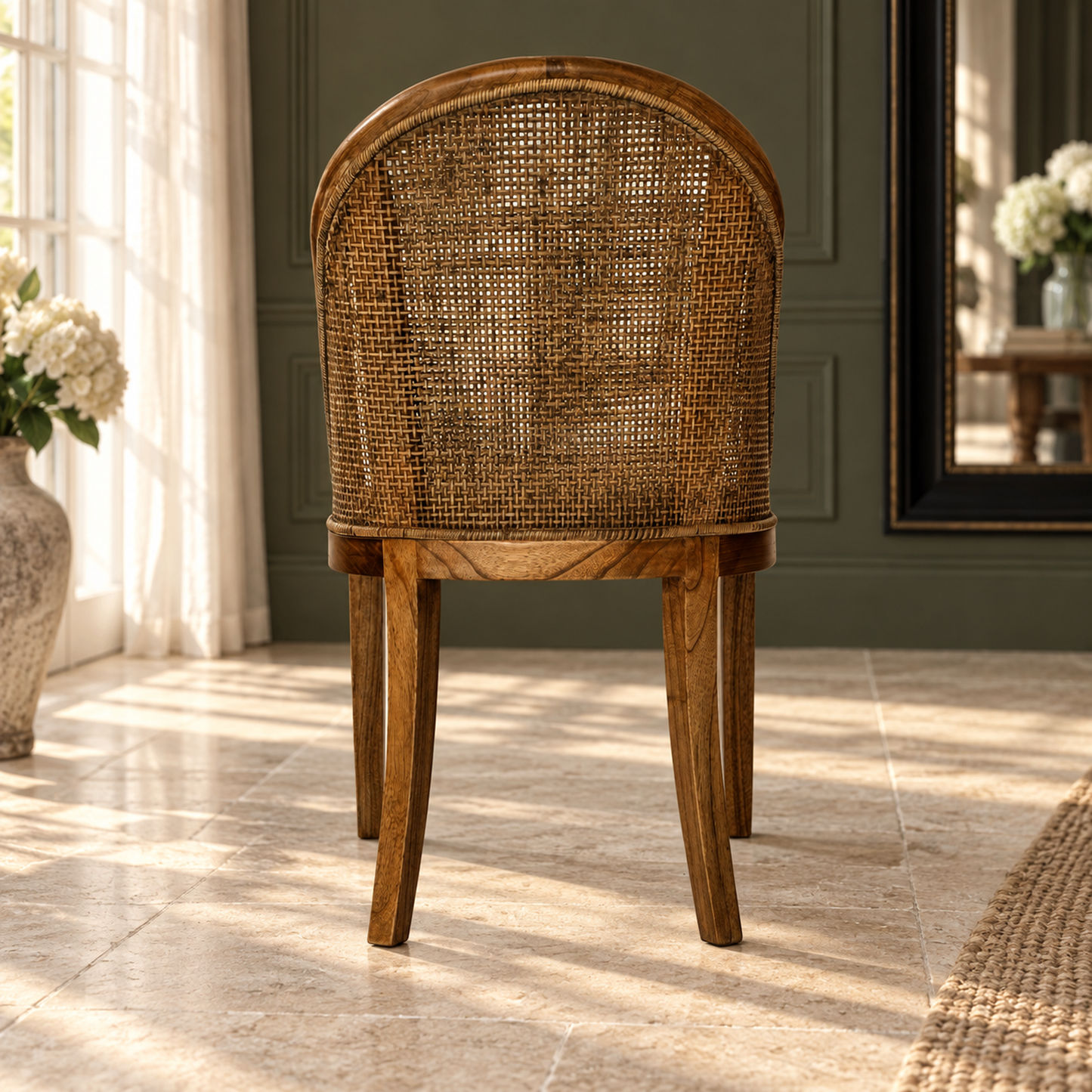 Southampton Solid Mindi Wood Hamptons Dining Chair