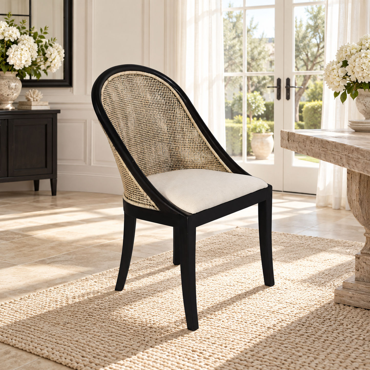 Southampton Solid Mindi Wood Hamptons Dining Chair