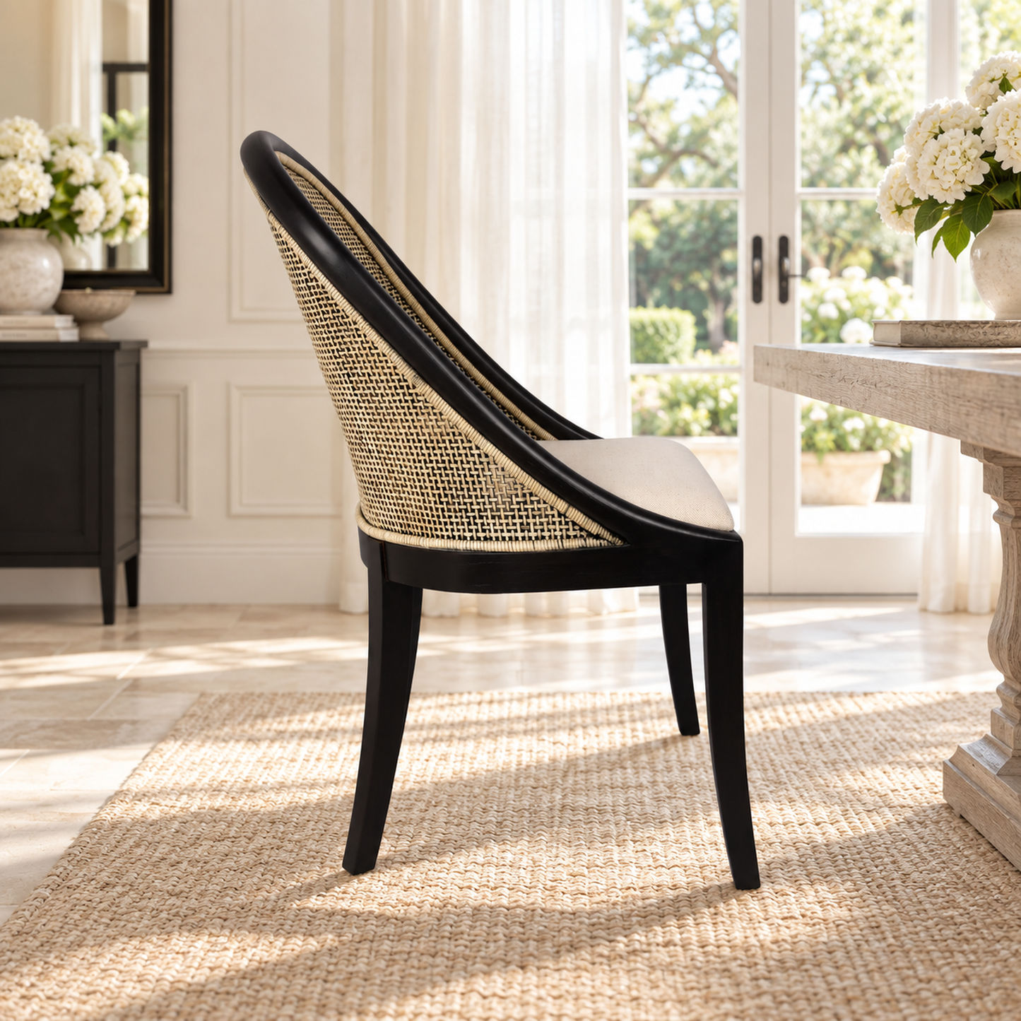 Southampton Solid Mindi Wood Hamptons Dining Chair