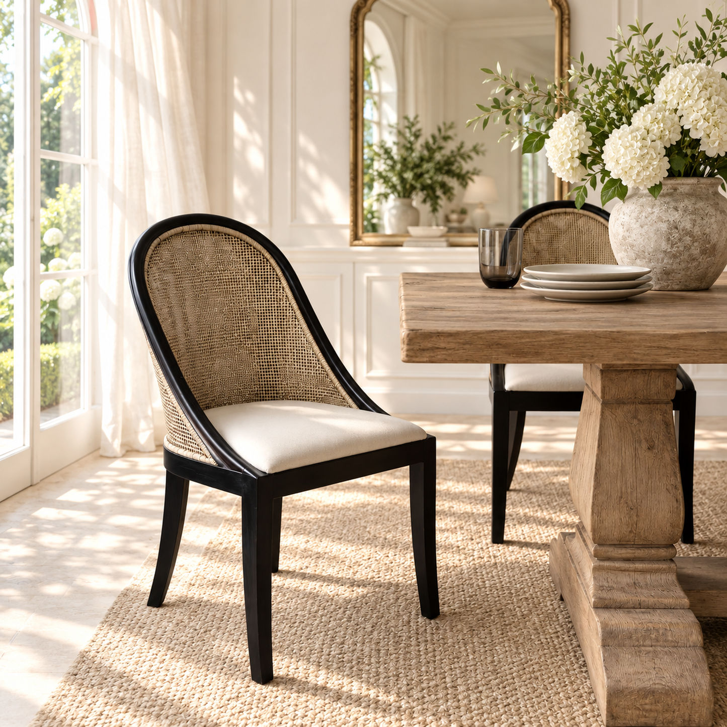 Southampton Solid Mindi Wood Hamptons Dining Chair