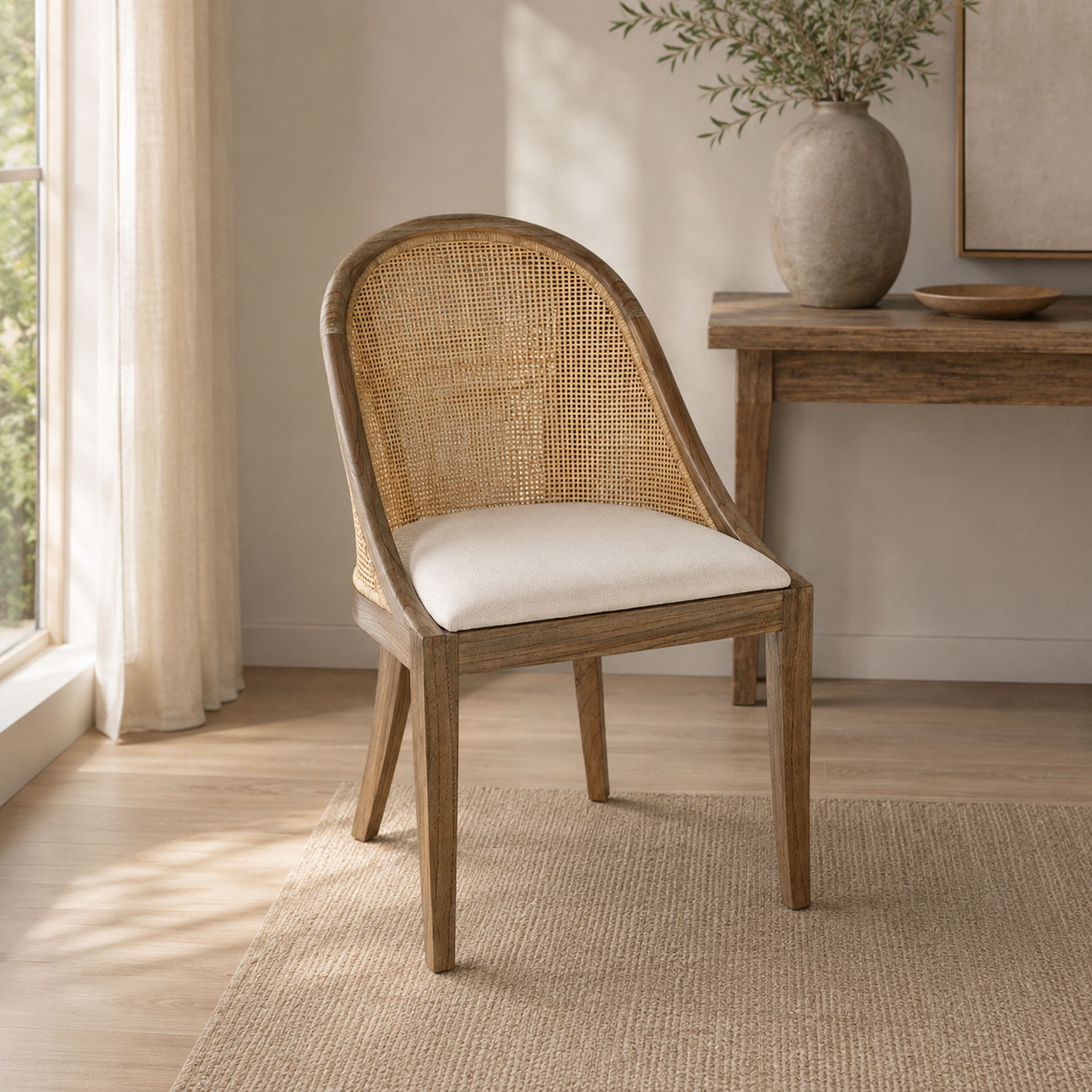 Southampton Solid Mindi Wood Hamptons Dining Chair