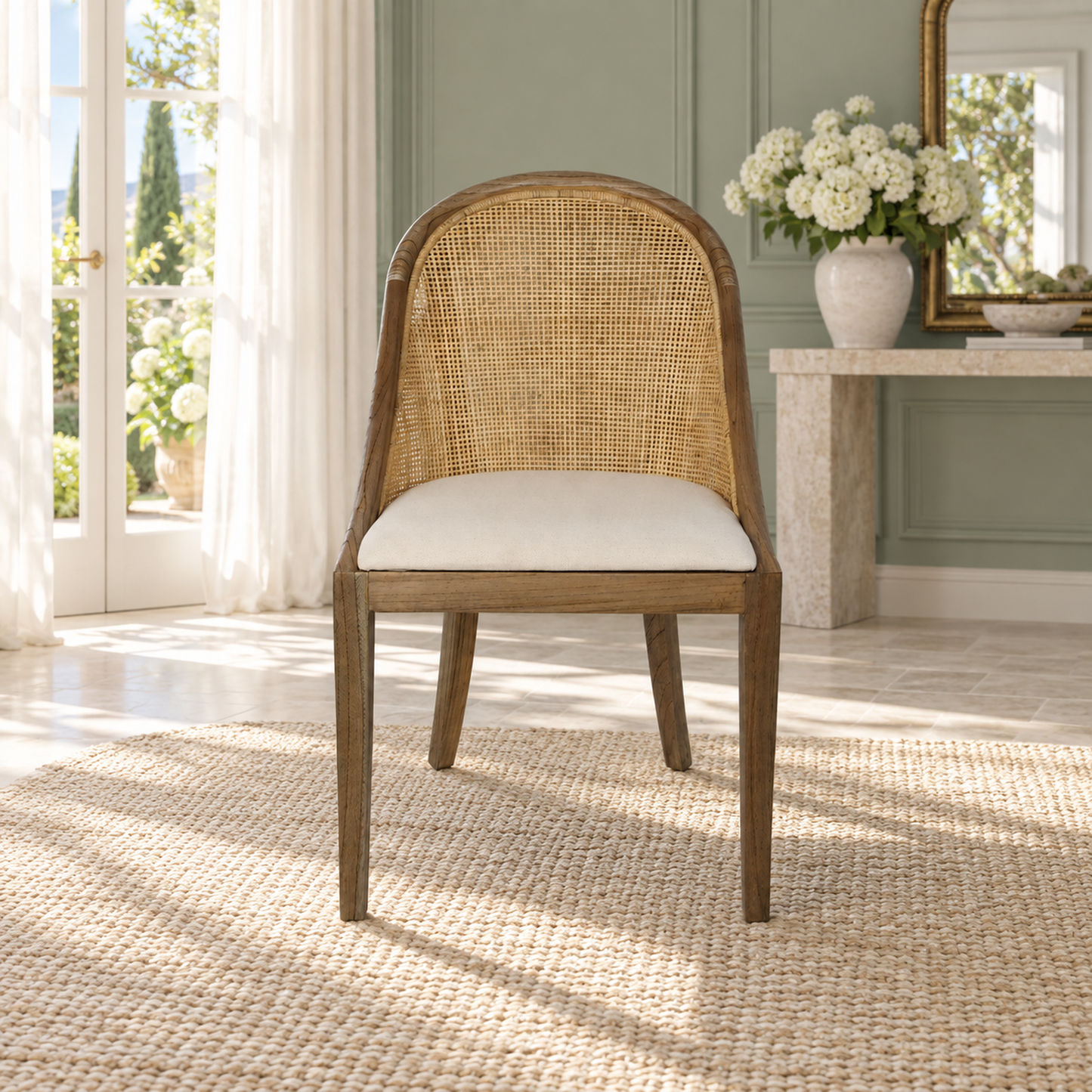 Southampton Solid Mindi Wood Hamptons Dining Chair