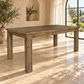 Devonshire Acacia Timber Dining Table in Brushed Khaki - Chocolate Wood