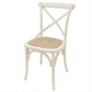 Fitan Solid Oak Square Dining Table 90cm & 4 Melrose Elm Cross Back Chairs