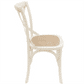 Fitan Solid Oak Square Dining Table 90cm & 4 Melrose Elm Cross Back Chairs