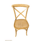 Fitan Solid Oak Square Dining Table 90cm & 4 Melrose Elm Cross Back Chairs