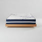 Malanya Solid Vic Ash Queen Bed with Curved Edges & Floating Legs & Sleeprite Ortho Posture Queen Mattress — Floor Stock, Available Now