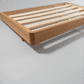 Malanya Solid Vic Ash Queen Bed with Curved Edges & Floating Legs & Sleeprite Ortho Posture Queen Mattress — Floor Stock, Available Now