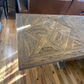 Harlow Parquet Reclaimed Elm Double Extension Dining Table with Pedestal Base