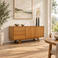 Daria Retro 2-Door 3-Drawer Buffet / Sideboard in Solid Tassie Oak — Australian Made to Order