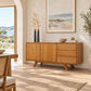 Daria Retro 2-Door 3-Drawer Buffet / Sideboard in Solid Tassie Oak — Australian Made to Order