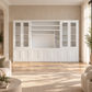 Marquis 4-Piece Wall Unit — TV Entertainment Centre & Bookcase