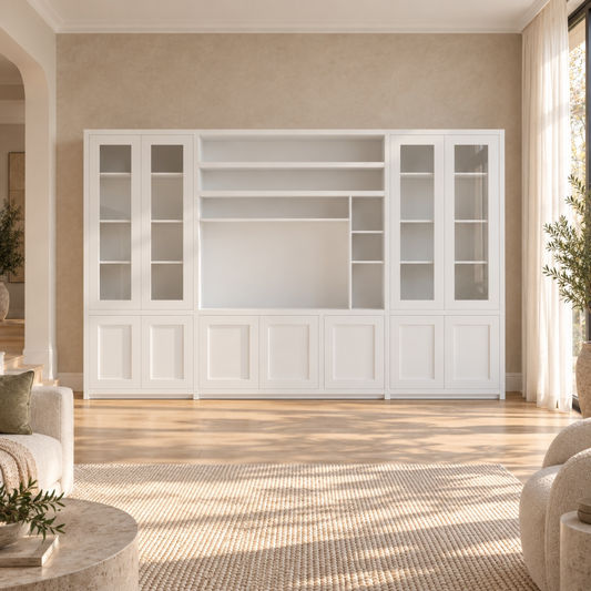 Marquis 4-Piece Wall Unit — TV Entertainment Centre & Bookcase