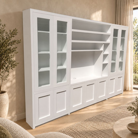 Marquis 4-Piece Wall Unit — TV Entertainment Centre & Bookcase