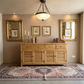 Palm Beach Louvre Style 4-Door 4-Drawer Buffet / Sideboard in Solid Oak