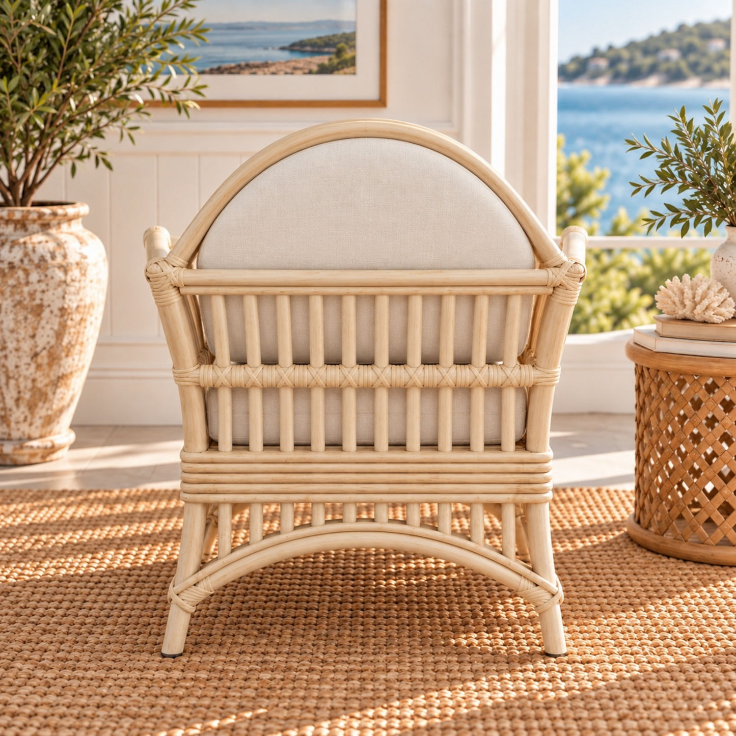 Denize Hamptons Rattan Armchair