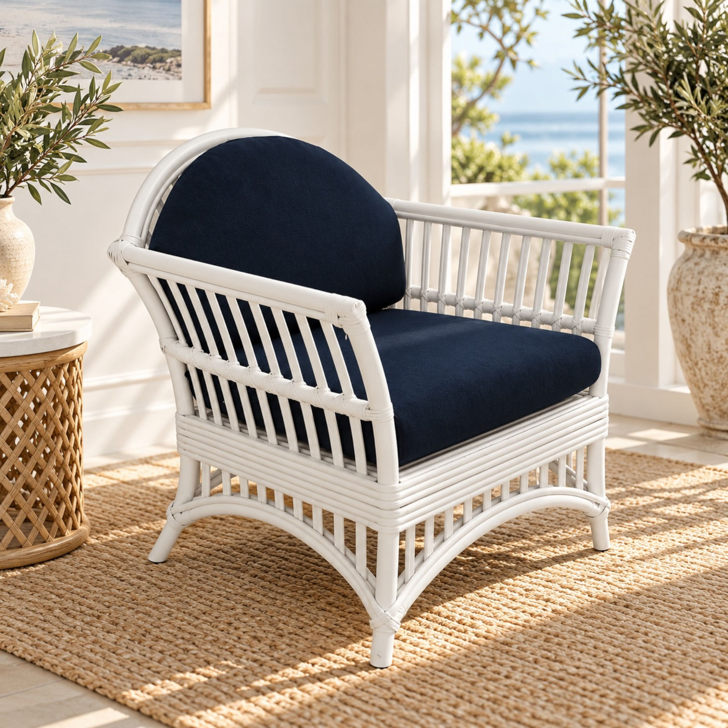 Denize Hamptons Rattan Armchair