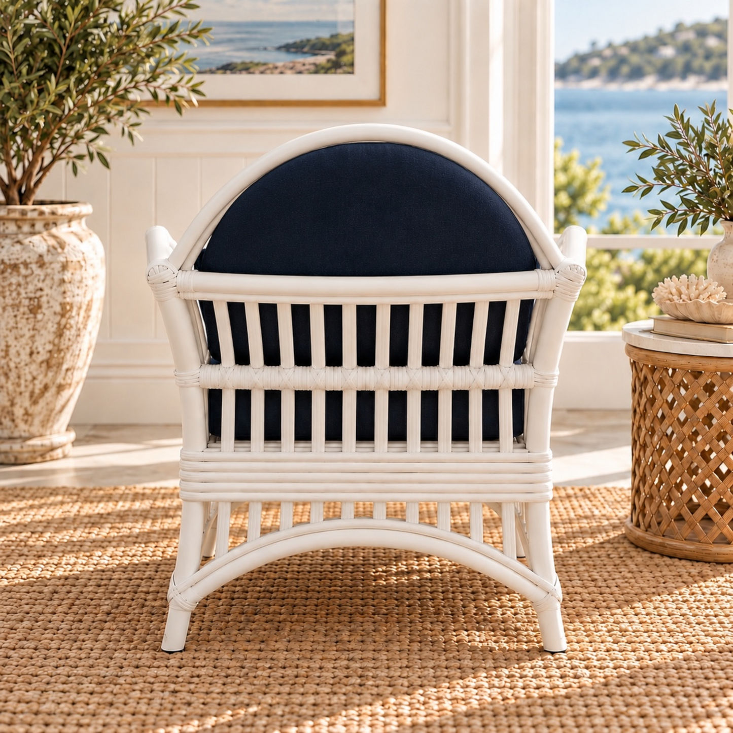 Denize Hamptons Rattan Armchair