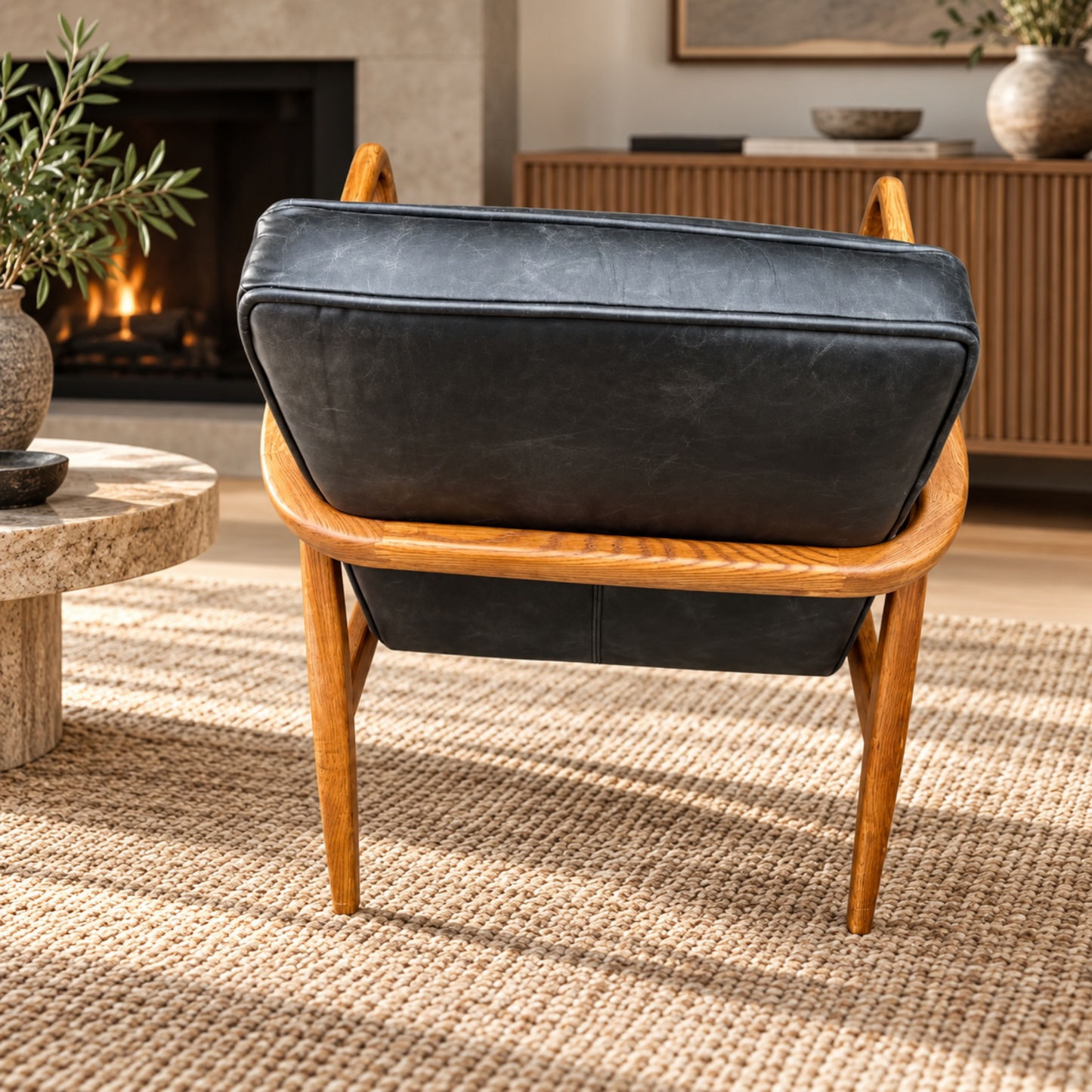 Anders Top Grain Leather Armchair
