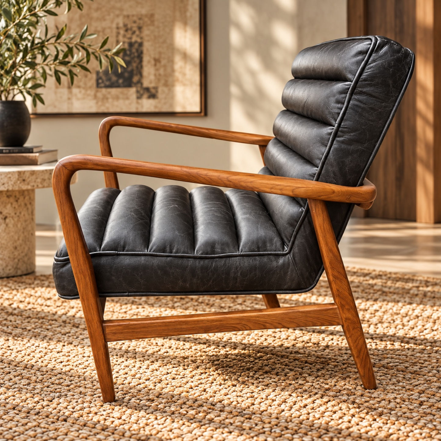 Anders Top Grain Leather Armchair