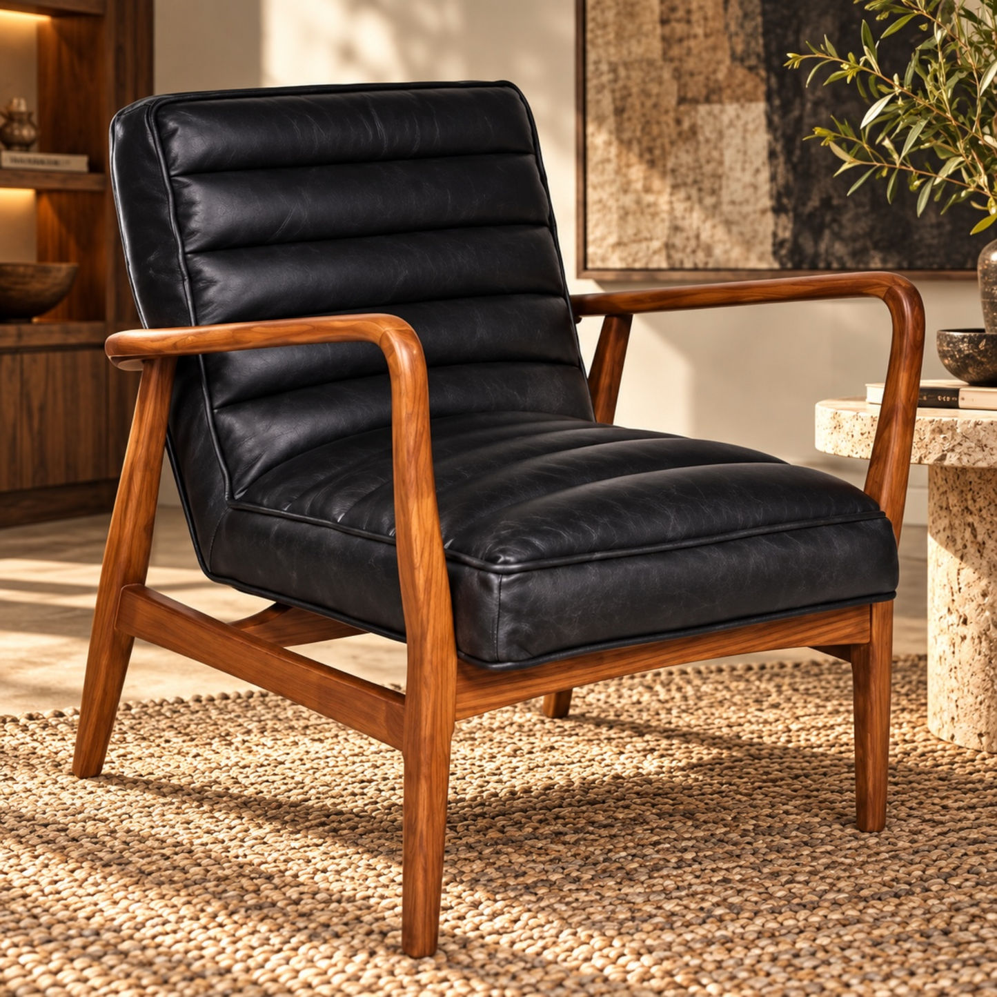 Anders Top Grain Leather Armchair