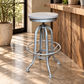 Conrad Recycled Elm & Iron Adjustable Swivel Bar Stool