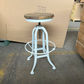 Conrad Recycled Elm & Iron Adjustable Swivel Bar Stool