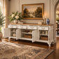 Stewart Queen Ann Style Solid Mahogany 4-Door 4-Drawer Buffet / Sideboard 200cm