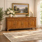 Stewart Queen Ann Style Solid Mahogany 4-Door 4-Drawer Buffet / Sideboard 200cm