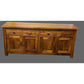 Solid Benato Indian rosewood buffet with four doors and four drawers, showcasing rich wood grain and elegant craftsmanship.
