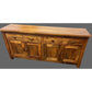 Solid Benato Indian Rosewood buffet with four doors and four drawers, showcasing rich wood grain and craftsmanship.