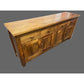 Solid Benato Indian Rosewood buffet with four doors and four drawers, showcasing polished wood finish and elegant craftsmanship.