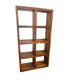 Solid Benato Indian Rosewood 8-cube display unit by MyChocolateWood, showcasing a stylish, natural wood storage and display piece.