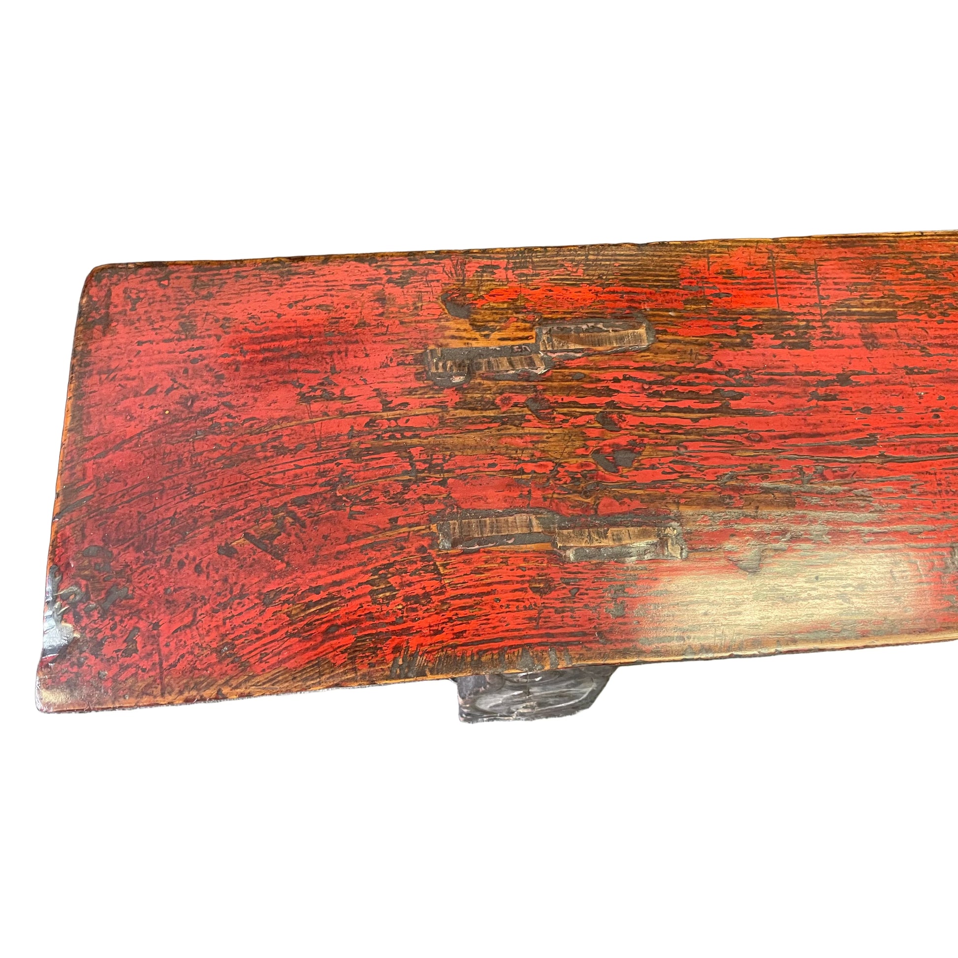 YUNNAN CHINESE ANTIQUE BENCH IN ELM WOOD 200CM - MyChocolateWood