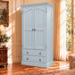 Cambridge Wardrobe / Armoire in Solid NZ Pine — Custom Made