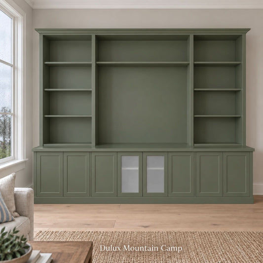 Harrington 5-piece wall unit in Dulux Mountain Camp