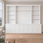 Harrington 5-piece wall unit in White with solid panel doors and no handles