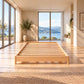 Melody Rounded Corners Bed in NZ Pine – frame detail