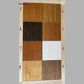 Malanya Bed with Curved Edges & Floating Legs, timber sample - Chocolate Wood