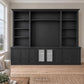 Harrington 5-piece wall unit in Black Stain