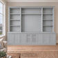 Harrington 5-piece wall unit in Dulux Grey Pail