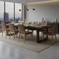 HARDIN LEATHER DINING CHAIR COGNAC/NATURAL - MyChocolateWood