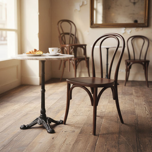 CRISTO BENTWOOD DINING CHAIR WALNUT (NON-STACKABLE) - MyChocolateWood