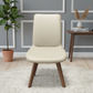 MILA TOP GRAIN LEATHER SWIVEL DINING CHAIR IN MOCHA - MyChocolateWood