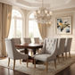ORTAL FRENCH PROVINCIAL/HAMPTON STYLE DINING CHAIR IN FLAXEEN - MyChocolateWood