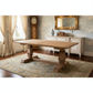 RHIANNON FARMHOUSE RUSTIC DINING TABLE 200CM + 2 X RHIANNON FARMHOUSE BENCHES IN RECYCLED ELM - MyChocolateWood